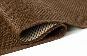 Makro Abra Kusový koberec venkovní Sisal CORDA 1003 1 303 hnědý Rozměr: 60x200 cm