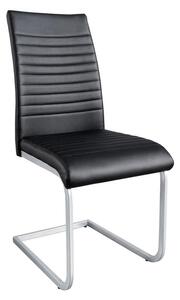 Konzolová židle Douglas, černá, chrom