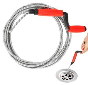 Odtokový hadr spirála - Čistič odpadů - 5 m - 6 mm - Ocel