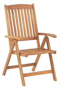 Set 2 ks. zahradních židlí Jakarta (světlé dřevo) (s polštáři). 1035723