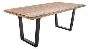 Designový jídelní stůl Flame, 160 cm, sheesham šedý