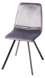 Designová židle Holland tmavošedý samet