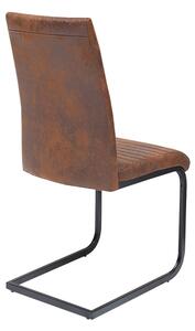 Konzolová židle Douglas antik hnědá - černá
