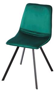 Designová židle Holland zelený samet