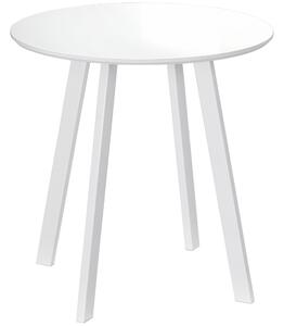 HOMCOM Kulatý Jídelní Stůl 72 x 72 cm pro 2 Osoby - Moderní Stůl s Šikmýma Nohama do Kuchyně, Jídelny a Obývacího Pokoje | Aosom