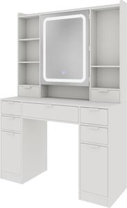 Toaletní stolek Vicco Solea Bílá 105 cm se zrcadlem LED, Model 54749