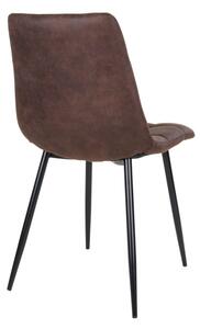 Designová židle Dominik tmavě hnědá