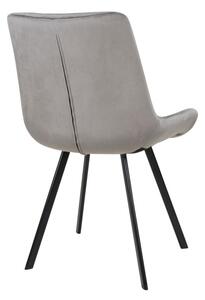 Designové židle Brinley šedý samet - Skladem