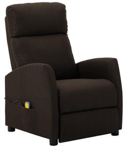 Masání křeslo tmav hndé textil, 289711 HangarStore.cz
