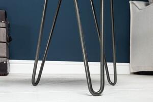Odkládací stolek GOA 43 CM šedý masiv akácie Nábytek | Doplňkový nábytek | Odkládací stolky