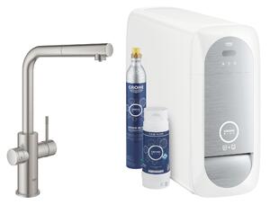 Grohe Blue kuchyňská baterie s filtrem stojící SuperSteel 31539DC0