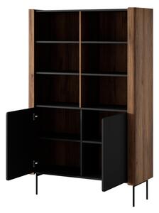 Regál Kolpoi KR105, Barva: ořech warmia + černá 5903211436451