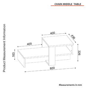 Konferenční stolek Chan (Bílá + Ořech). 1071675