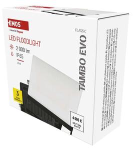 EMOS Lighting LED reflektor TAMBO EVO, 20 W, 2000 lm, IP65, černý