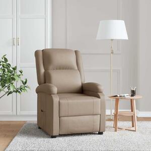 Polohovací křeslo cappuccino umělá kůže 340175