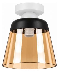 BRILAGI-LED Stropní svítidlo R GLASS 1xE27/60W/230V pr. 15,5cm bílá/kouř béžová