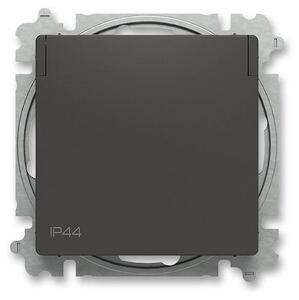 ABB 6619T-A06995 237 - Zásuvka domovní bez rámečku ZONI 250V IP44 matná černá