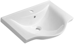 Aqualine Zara umyvadlo 64.5x46 cm polokulatý klasický-nábytkový bílá lesk 10065