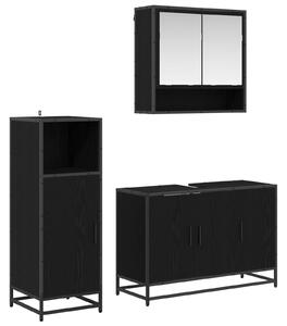 Sada koupelnového nábytku 3 ks Černý dub 90 x 33 x 60 cm 3402365