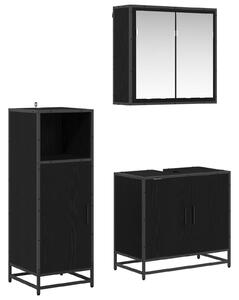 Sada koupelnového nábytku 3 ks Černý dub 60 x 33 x 60 cm 3402368