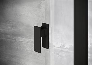 Ravak Nexty sprchové dveře 80 cm sklopné černá matný/průhledné sklo 03O40300Z1