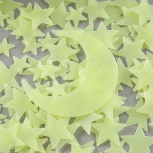 Fosforové plastové "Hvězdičky - zelené" 201ks