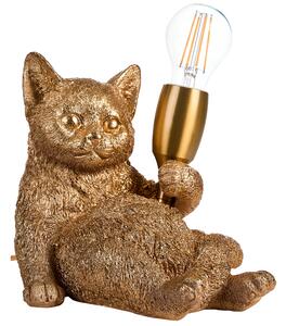 Stolní lampa Kočka ZIPPY Zlatá