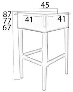 Designová barová židle Chad 67 různé barvy