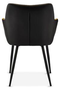 Elegantní židle Abacus, černá