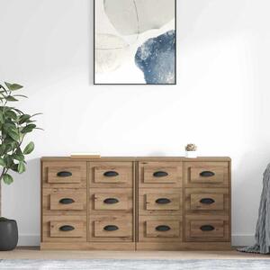 Konzole 2 ks Artisanový dub 70 x 35,5 x 67,5 cm 3402666