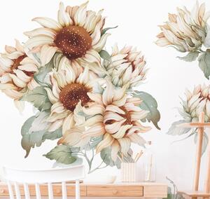 Nálepka na zeď Sunflower - úžasné slunečnice