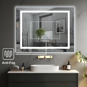 IREDA Koupelnové zrcadlo s LED osvětlením, 125 x 75 cm