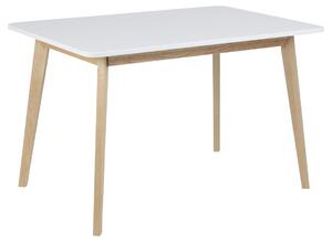 Jídelní stůl Niecy 120 cm bílý lakovaný
