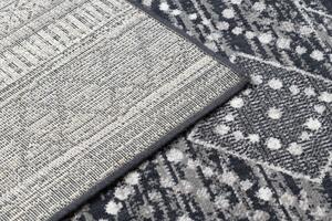 Makro Abra Kusový koberec vlněný ANGEL 7886 / 52055 Romby Etno šedý béžový Rozměr: 160x230 cm