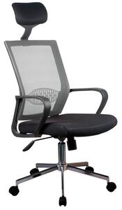 Ak furniture Kancelářská židle FULL II šedá/černá