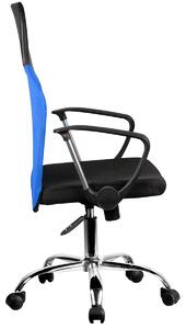 Ak furniture Kancelářská židle FULL na kolečkách modrá/černá