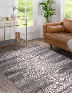 Makro Abra Kusový koberec vlněný ANGEL 7888 / 52023 Vintage šedý béžový Rozměr: 80x150 cm