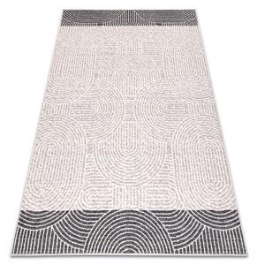 Makro Abra Kusový koberec vlněný ANGEL 7901 / 52022 Geometrický béžový šedý Rozměr: 80x150 cm