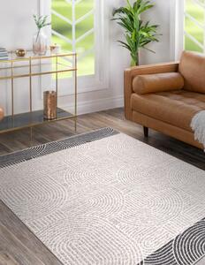 Makro Abra Kusový koberec vlněný ANGEL 7901 / 52022 Geometrický béžový šedý Rozměr: 200x300 cm
