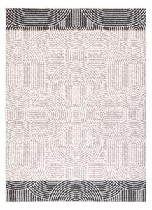 Makro Abra Kusový koberec vlněný ANGEL 7901 / 52022 Geometrický béžový šedý Rozměr: 200x300 cm