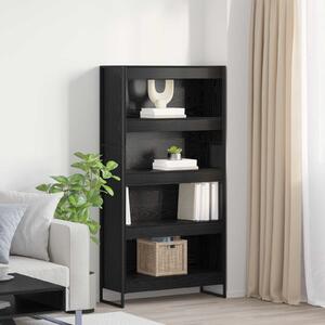 Knihovna 80 x 30 x 155 cm Kompozitní dřevo Černý dub 3403004