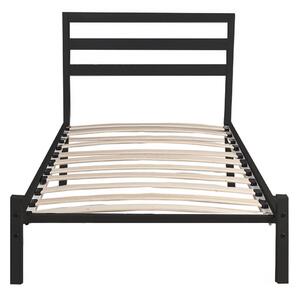 Bella kovový postelový rám s roštem jako dárek, ve více rozměrech a barvách - černý 160x200 cm
