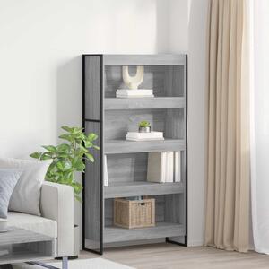 Knihovna 80 x 30 x 155 cm Kompozitní dřevo Šedá Sonoma 3403007