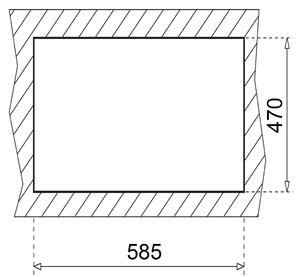 Teka Clivo granitový dřez 61x49.5 cm šedá/grafitová/onyx 40148030