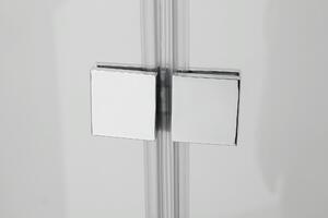 Hagser Anke vanová zástěna 80 cm dvoudílný chrom lesk/čiré sklo HGR20000023