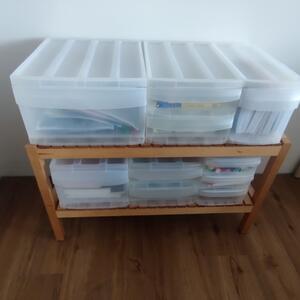 XXS - Box s 4 zásuvkami, úložný box vysunovací, transparentní Rotho SYSTEMIX - TOWER
