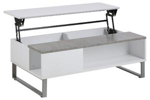 Moderní konferenční stolek Ahaan bílá / melamin