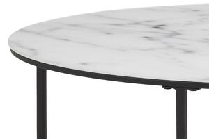 Designový konferenční stolek Ahman bílá / černá