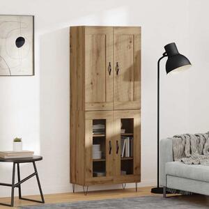 Vysoký bufet Artisanový dub 69,5 x 34 x 180 cm Kompozitní dřevo 3403169