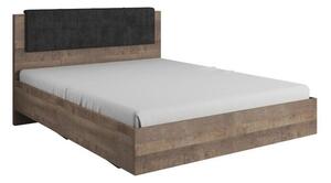 Dřevěná postel Laura 160x200, dub grande pískový, matera